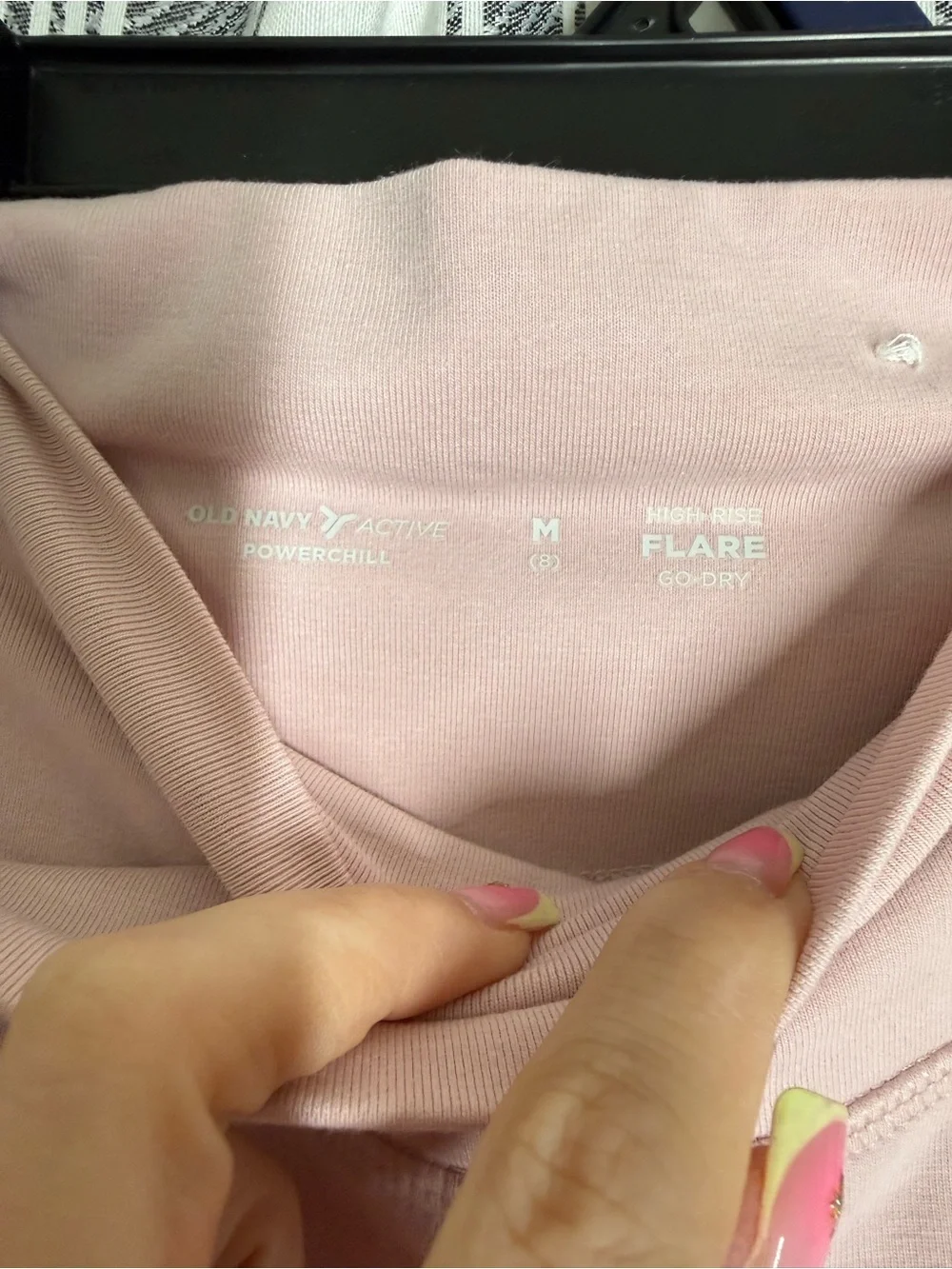 Old Navy Pink High-Rise Flare Yoga Pants
